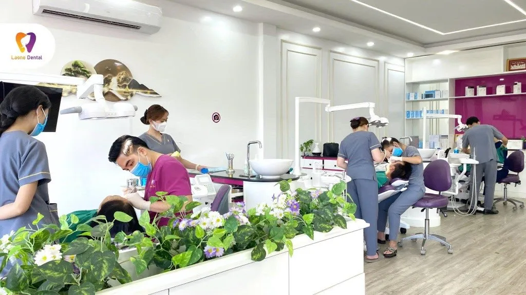 Clean and modern Laone Dental Clinic waiting area